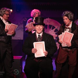 Dani Bustamante, Richard Macpherson, Patrick McMahon, and Rebecca Leeds.